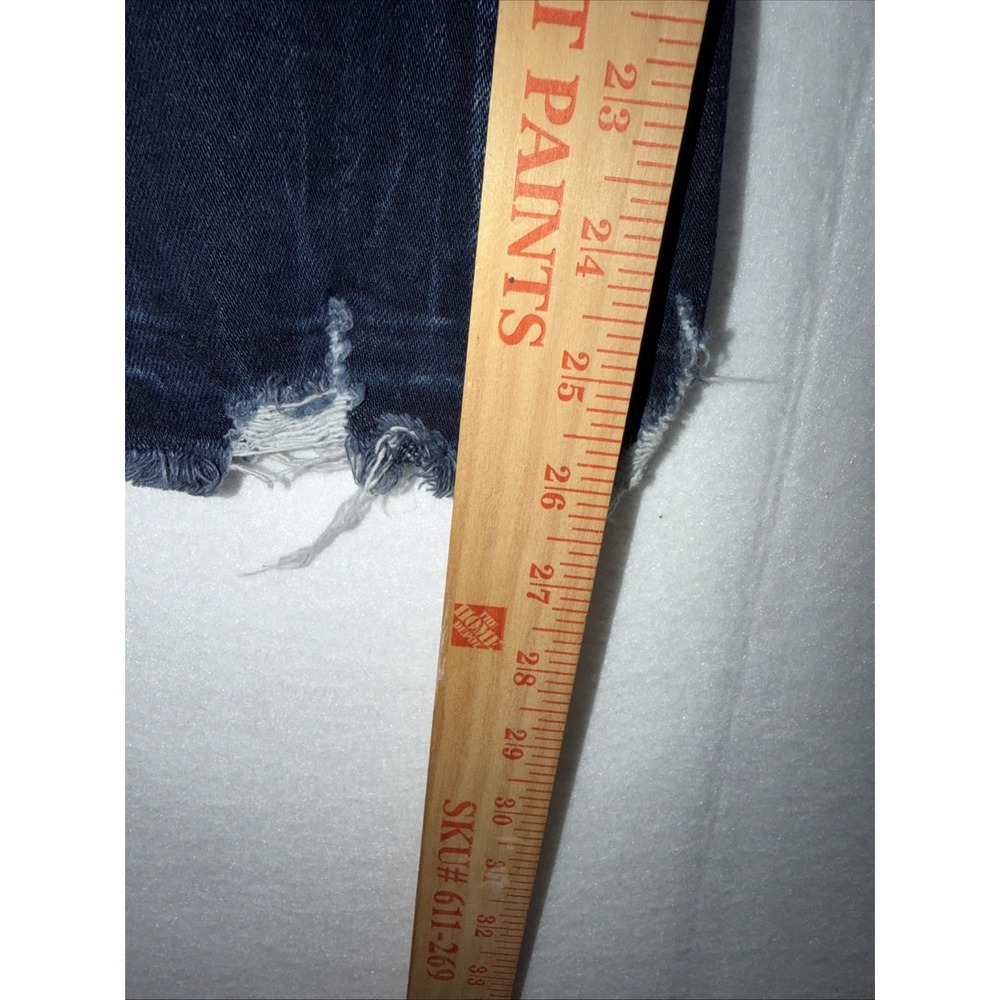Kancan High Rise Raw Hemmed Flare Leg Distressed Denim Jeans 144635 Size 12 - Picture 10 of 12